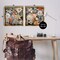 Stupell Industries Striking Botanical Floral 2 pc Framed Floater Canvas Wall Art Set Design by Lazar Studio